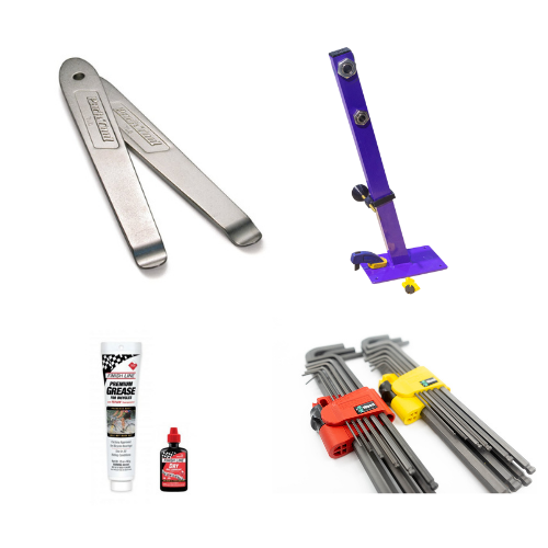 park tools TL-5, Finish Line Grease, Finish Line Dry Lube, Wheelchair Bearings Wheelchair wheel turning stand, Wera Hex-plus hex key set