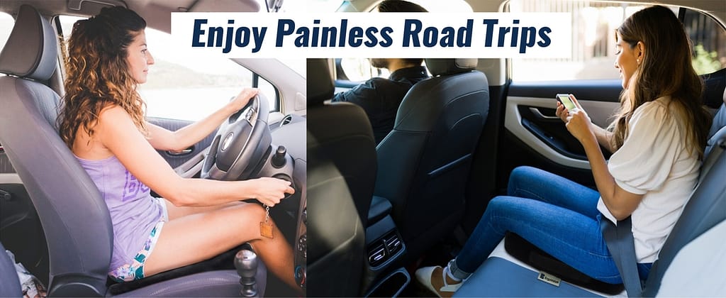 ErgoValue Memory Form Seat Cushion for Tailbone Pain Relief