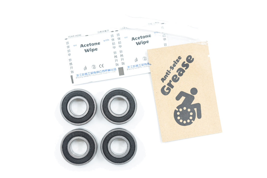 XCORE Rear Wheelchair Bearings 99502H ABEC 5 1-3/8" x 5/8" x .4331" (4-Pack)