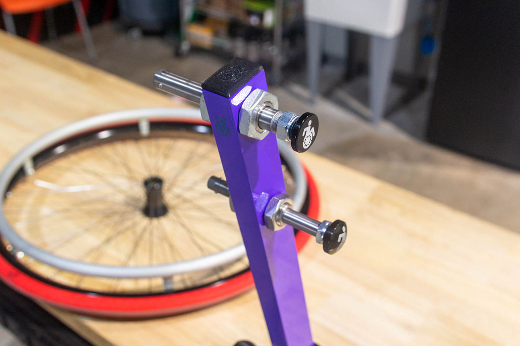 Wheelchair Wheel Truing Stand for 1/2" & 5/8" Wheelchair Axles