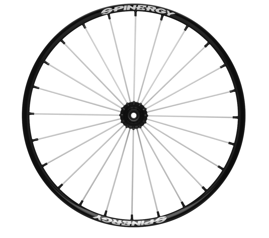 Spinergy 24" XSLX wheel with black hub, black spokes and black rims