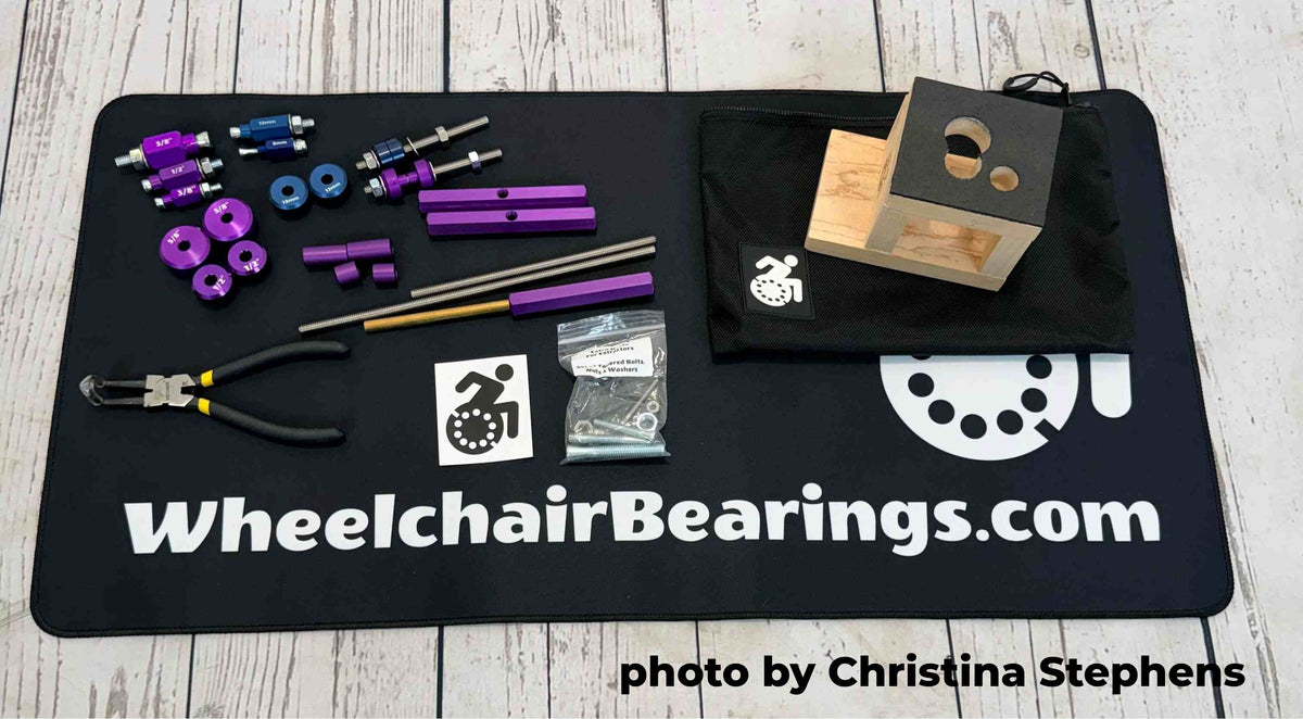 Wheelchair Bearings professional bearing removal and installation tool kit