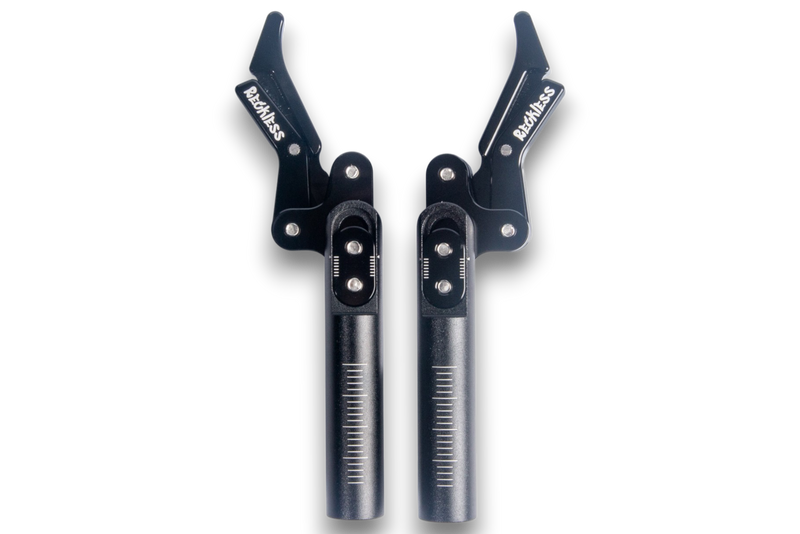 All Aluminum Reckless Wheelchairs Scissor Brakes With Micro-Adjust (Pair) Black