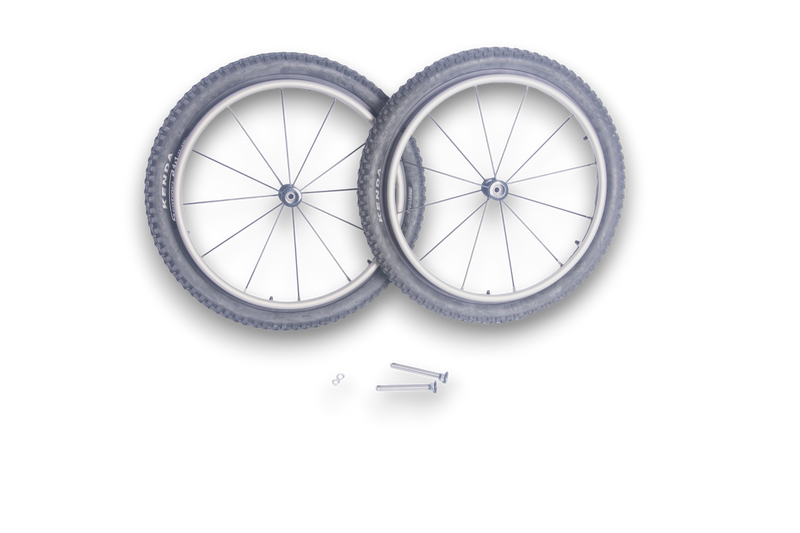 24" Easy-Switch Off-Road Wheelchair Wheels (Pair)