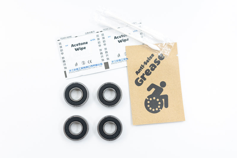 Rear & Fork Wheelchair Bearings R8 1/2" ABEC-5 1/2x1-1/8x.3125" (4-Pack)