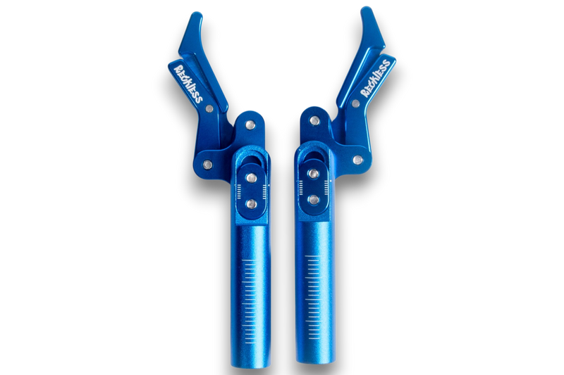 All Aluminum Reckless Wheelchairs Scissor Brakes With Micro-Adjust (Pair) Blue