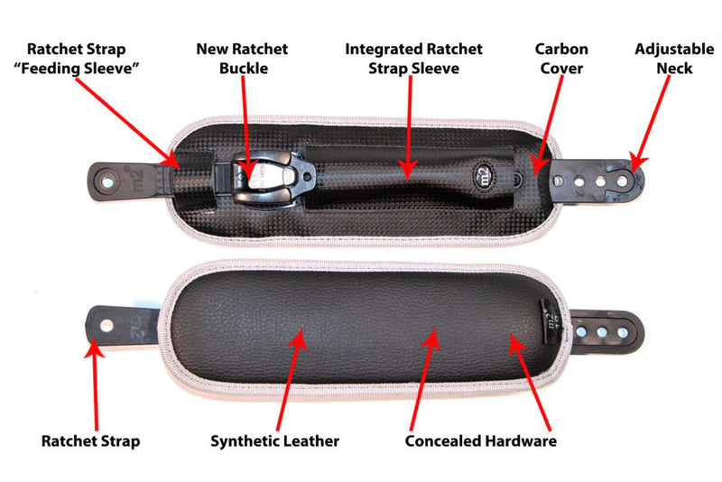 Double Wheelchair Sport 10” M2 Ratchet Strap High Release Ratcheting Buckle with Double Ladder Kit