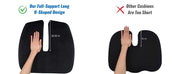 ErgoValue Memory Form Seat Cushion for Tailbone Pain Relief