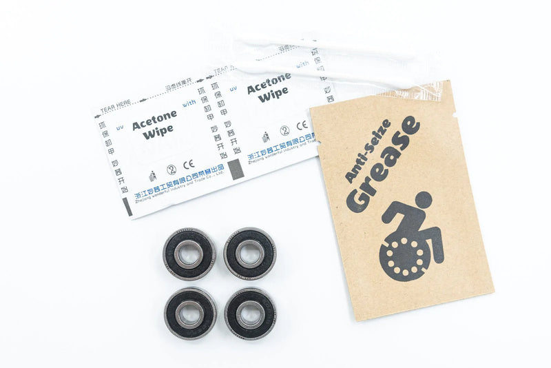 Caster Wheelchair Bearings 608 8mm ABEC-5 8x22x7/9mm with 9mm Extended Race (4-Pack) READ DESCRIPTION