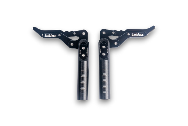 All Aluminum Reckless Wheelchairs Scissor Brakes With Micro-Adjust (Pair) Black