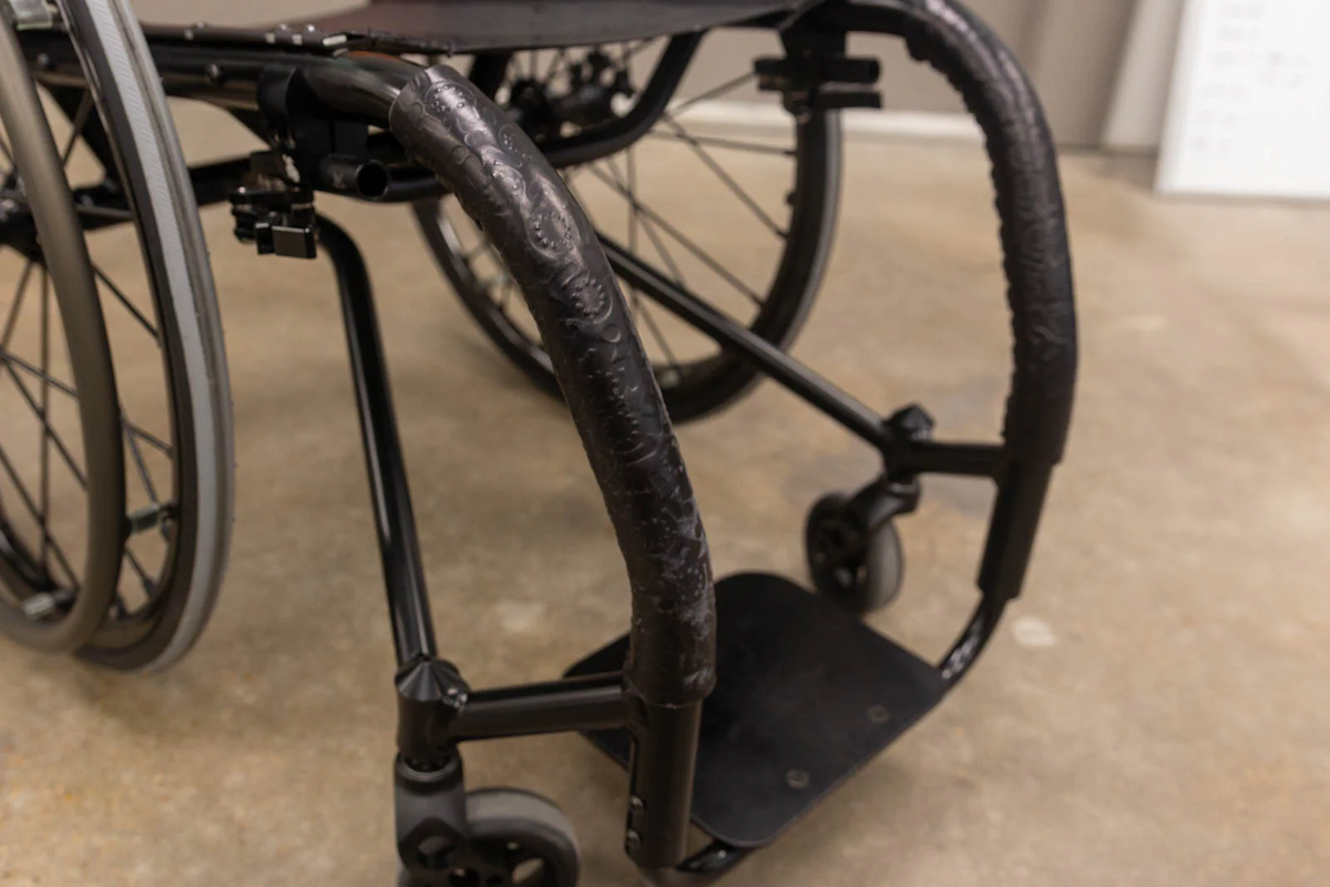 Reckless Wheelchairs Leather Impact Guards (Pair) — Wheelchair Bearings