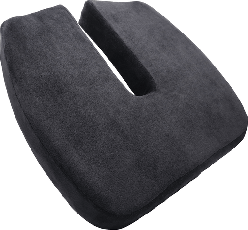 ErgoValue Memory Form Seat Cushion for Tailbone Pain Relief Wheelchair Bearings