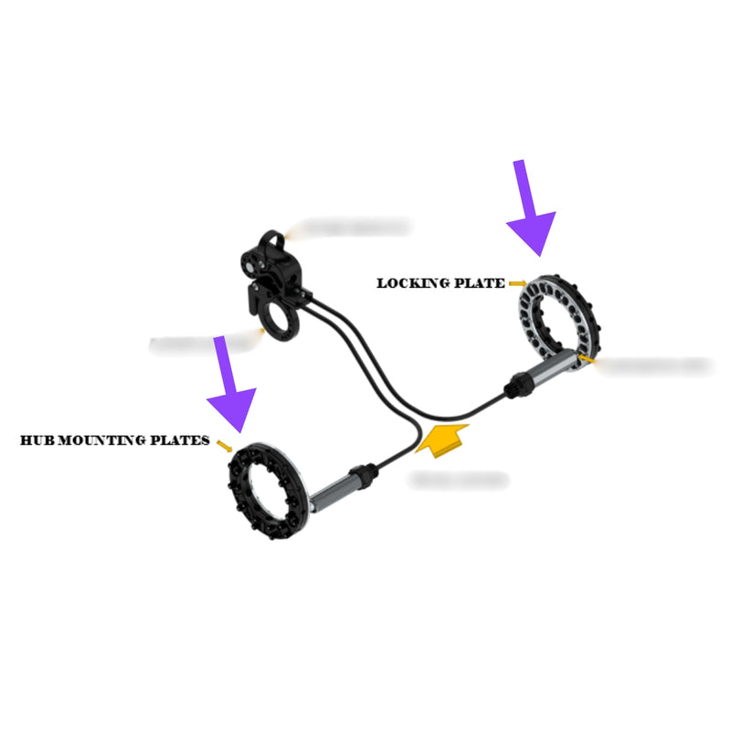 Push Lox Locking Hub Rings Assembly