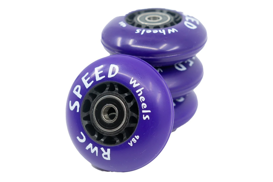RWC Speed Wheels  (4 Pack) - High-Performance 72mm 98A Wheelchair Rugby and Basketball Casters