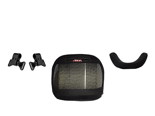 CF Series Back Supports, Lower Height (10in / 25cm), Deep Contour (4in / 100mm), 2-Point Profile Mounting Hardware, Fits Chair Width: 17in/ 43cm (K0108)