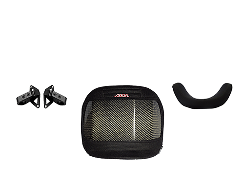 CF Series Back Supports, Lower Height (10in / 25cm), Deep Contour (4in / 100mm), Fixed Elite Mounting Hardware, Fits Chair Width: 17in/ 43cm (K0108)