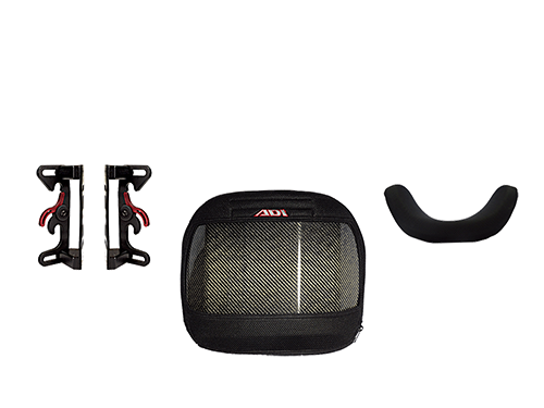 CF Series Back Supports, Lower Height (10in / 25cm), Deep Contour (4in / 100mm), Quick Release Mounting Hardware, Fits Chair Width: 17in/ 43cm (K0108)