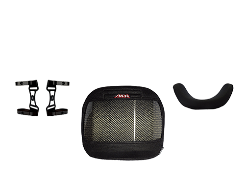 CF Series Back Supports, Lower Height (10in / 25cm), Deep Contour (4in / 100mm), Width Adjustable ELITE Mounting Hardware, Fits Chair Width: 17in/ 43cm (K0108)