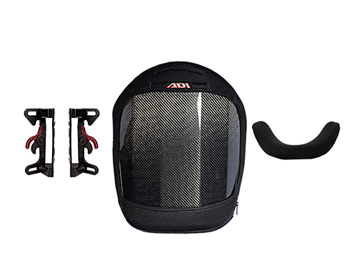 CF Series Back Supports, Standard Height (16in / 41cm), Deep Contour (4in / 100mm), Quick Release Mounting Hardware, Fits Chair Width: 18in/ 45.7cm (K0108)