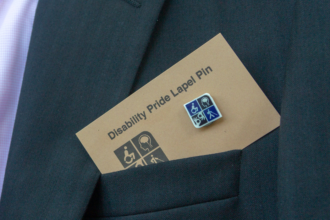 Image of disability pride lapel pin