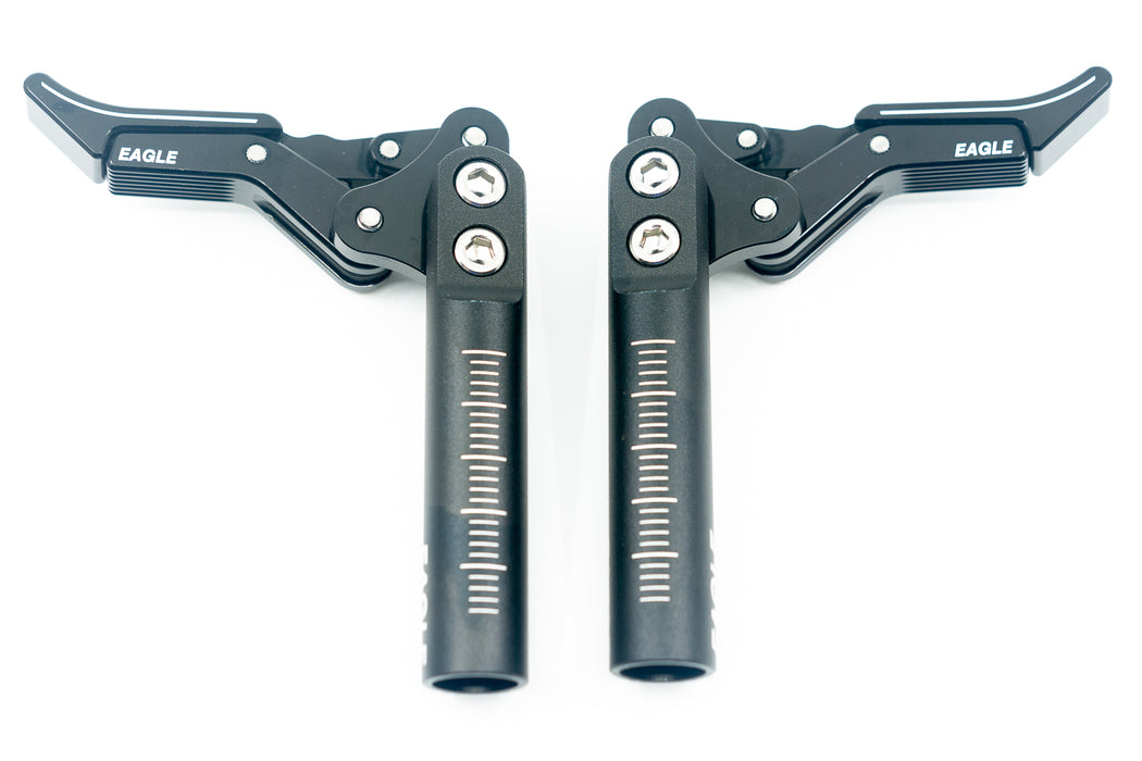 Eagle All Aluminum Anodized Scissor Brakes, Good bye plastic, hello durable metal.