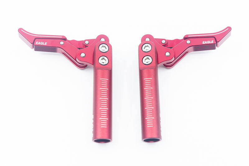 Eagle All Aluminum Anodized Scissor Brakes, Good bye plastic, hello durable metal.