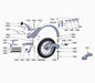 Freewheel Wheelchair Attachment Individual Parts Diagram