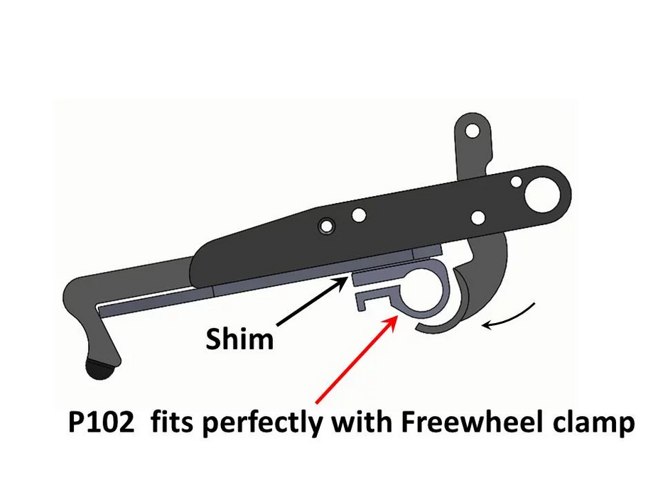 Freewheel Wheelchair Attachment TiLite Clamp Kit
