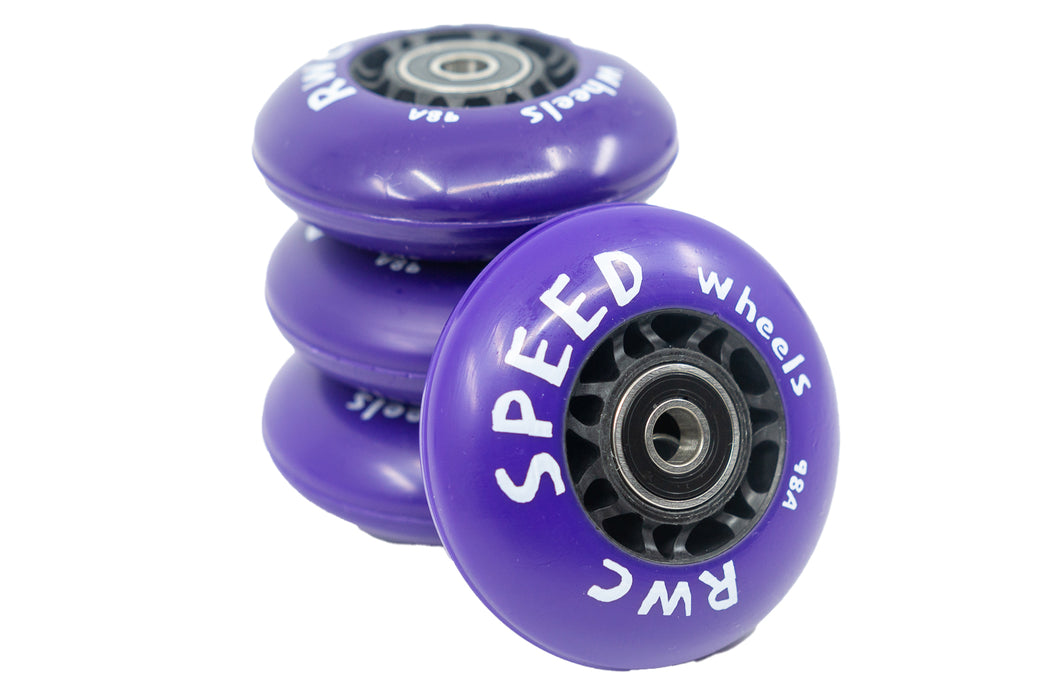 RWC Speed Wheels  (4 Pack) - High-Performance 72mm 98A Wheelchair Rugby and Basketball Casters