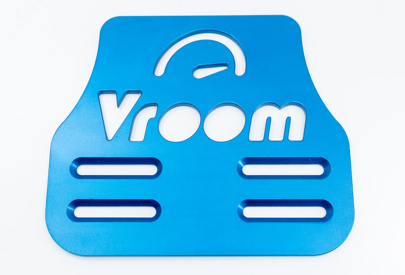 Vroom Universal Wheelchair Footplate 7" x 6" Front Bolt Fixed Blue