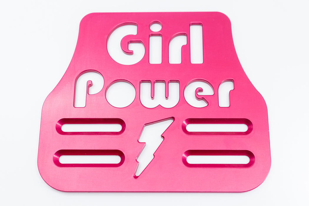 Girl Power Universal Wheelchair Footplate 7" x 6" Front Bolt Fixed Pink