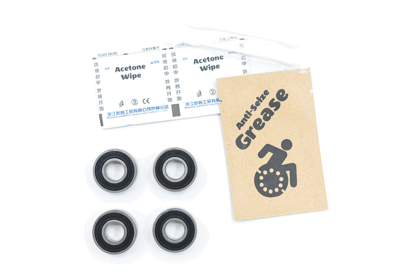 Fork Wheelchair Bearings 6001 ABEC-5 28x12x8mm Serviceable (4-Pack)