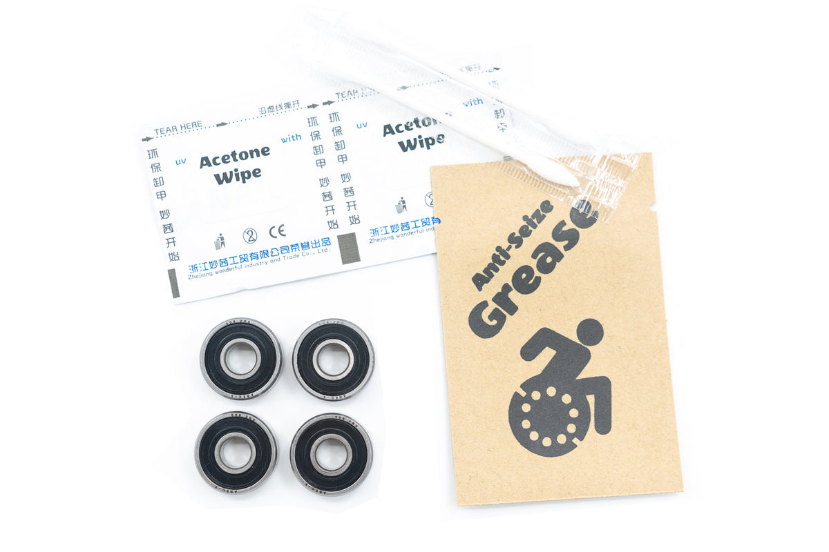 Four 608 wheelchair caster bearings