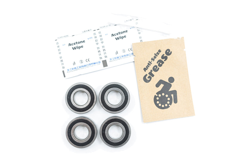 Rear Wheelchair Bearings High Performance R10 5/8” ABEC-5 5/8x1-3/8x11/32” (4-Pack), Spinergy R10 Bearings